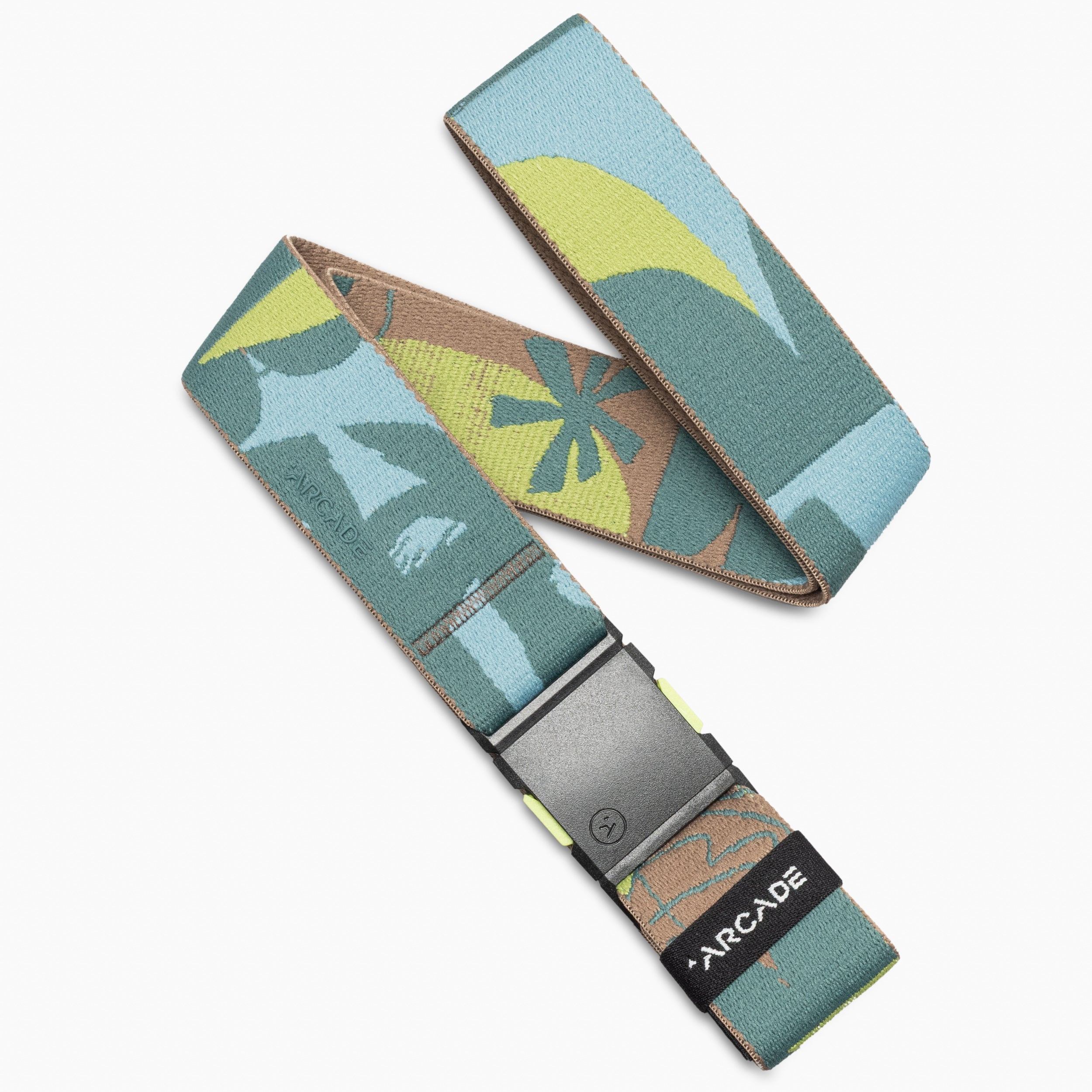 Arcade Inkstorm Belt in Caspian — full belt with buckle