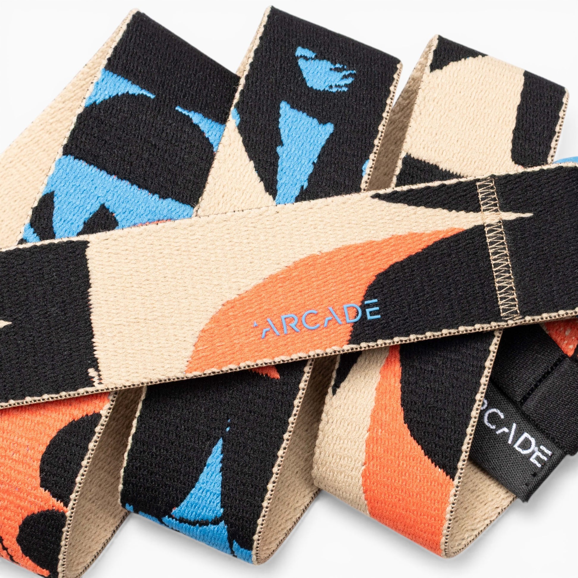 Arcade Inkstorm Slim Belt in Tide — Arcade logo patch