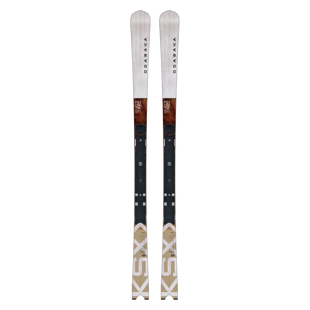 Ogasaka KS-XX Skis with SRED Plate 2027 – Brown