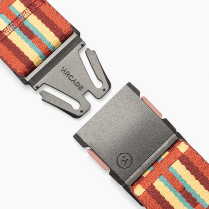 Arcade Keyah Belt in Mesa/Amber — buckle, front
