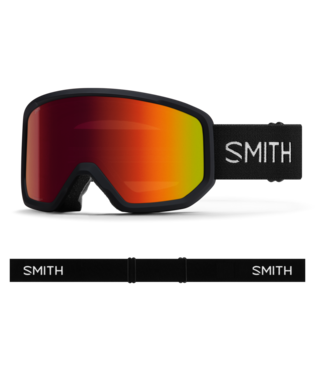 Smith Transfer Snow Goggle — Black | Red Sol-X Mirror