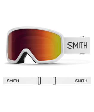 Smith Transfer Snow Goggle — White | Red Sol-X Mirror