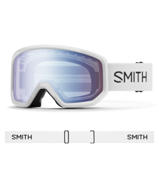 Smith Transfer Snow Goggle — White | Blue Sensor Mirror