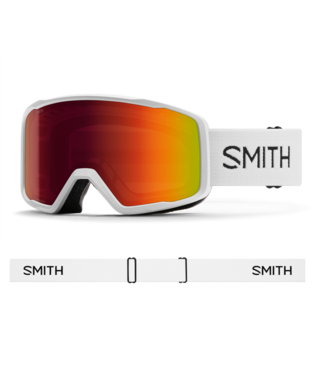 Smith Tribute Snow Goggle — White | Red Sol-X Mirror