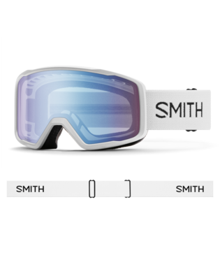 Smith Tribute Snow Goggle — White | Blue Sensor Mirror