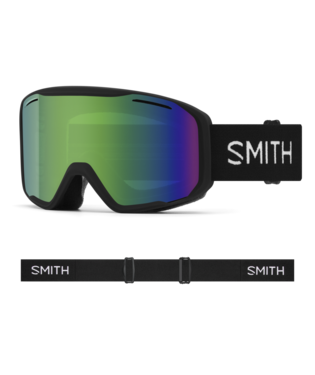 Smith Blazer Snow Goggle — Black | Green Sol-X Mirror