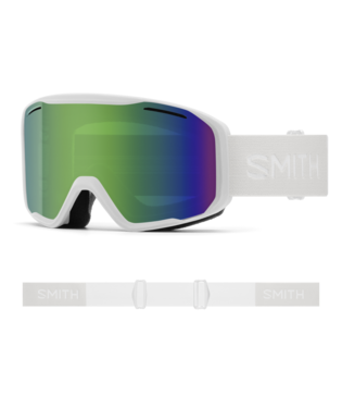 Smith Blazer Snow Goggle — White | Green Sol-X Mirror