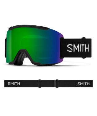 Smith Squad Snow Goggle — Black | ChromaPop Sun Green Mirror