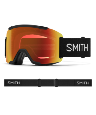 Smith Squad Snow Goggle — Black | ChromaPop Everyday Red Mirror