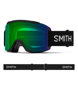 Smith Squad Snow Goggle — Black | ChromaPop Everyday Green Mirror