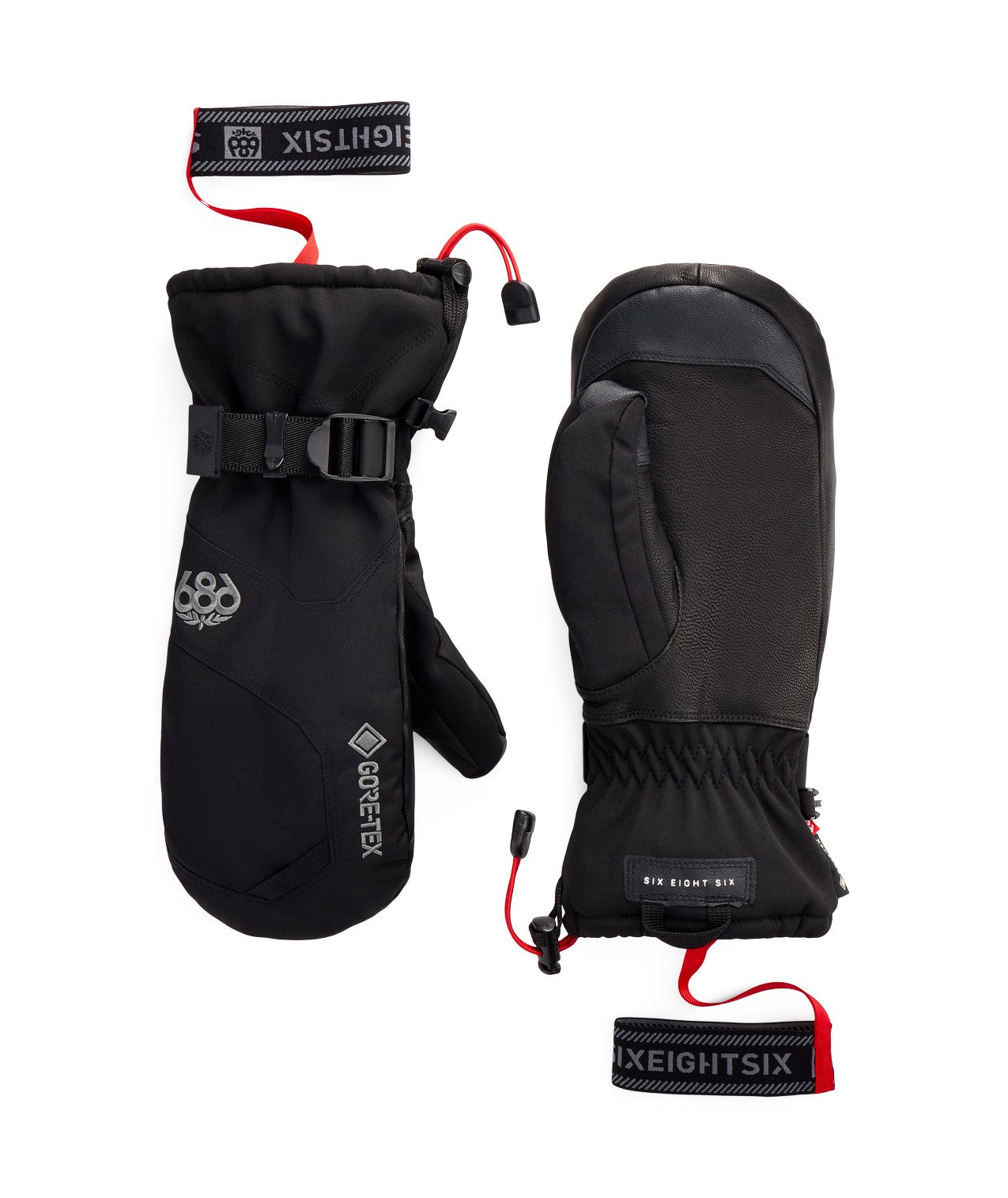 686 Men's GORE-TEX Leather Linear™ Mitt – Black