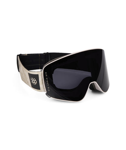 686 Smarty Magnetic Goggle – Limestone + Black + Amber (detail)