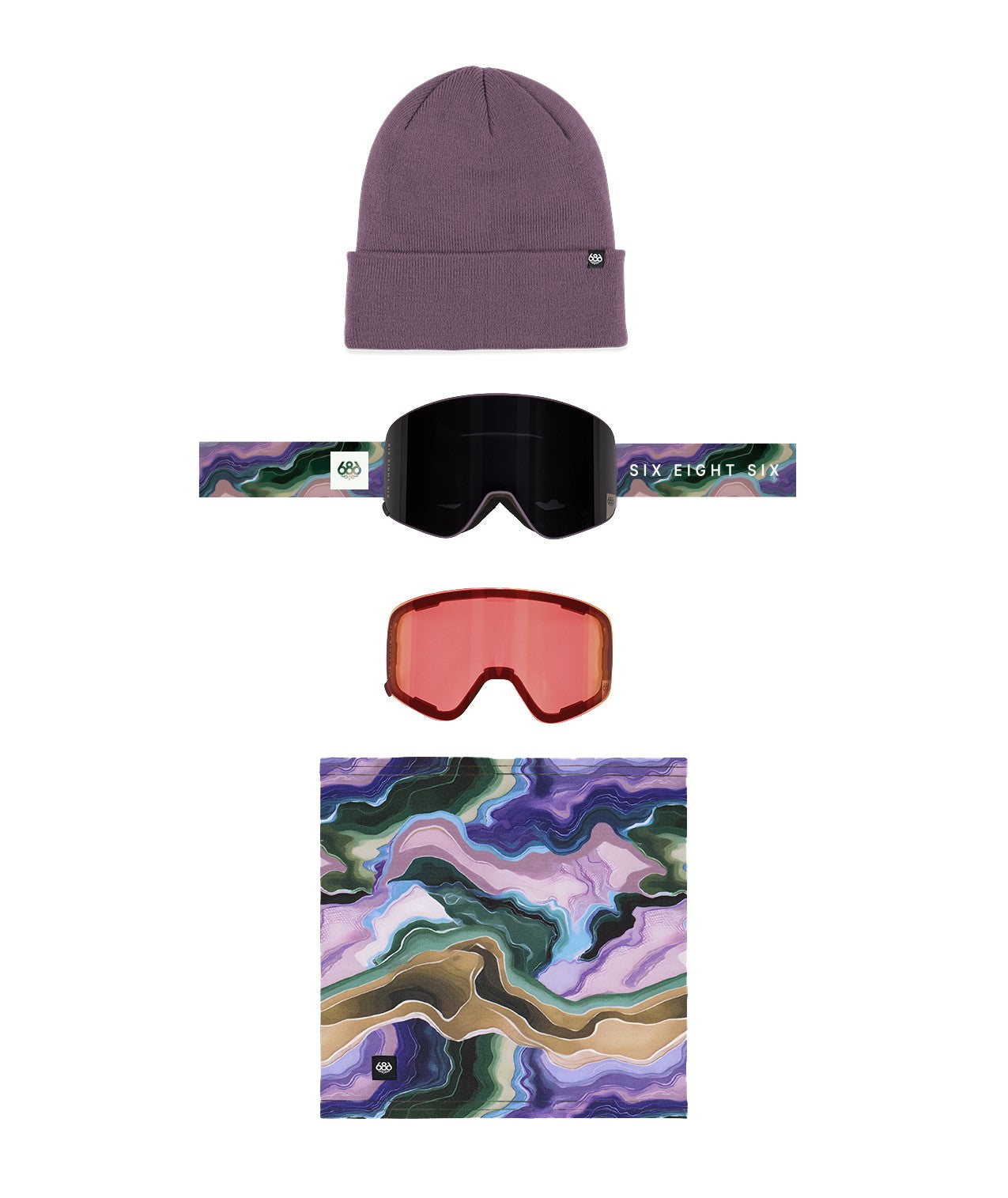 686 Smarty Magnetic Goggle – Sedimentary + Black + Rose