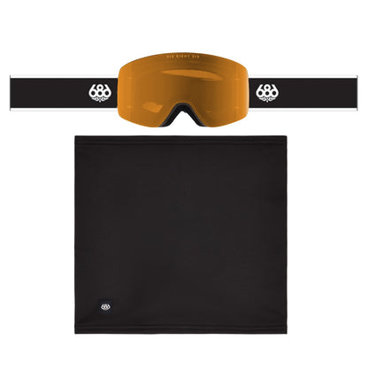 686 Foundation Goggle – Black + Amber