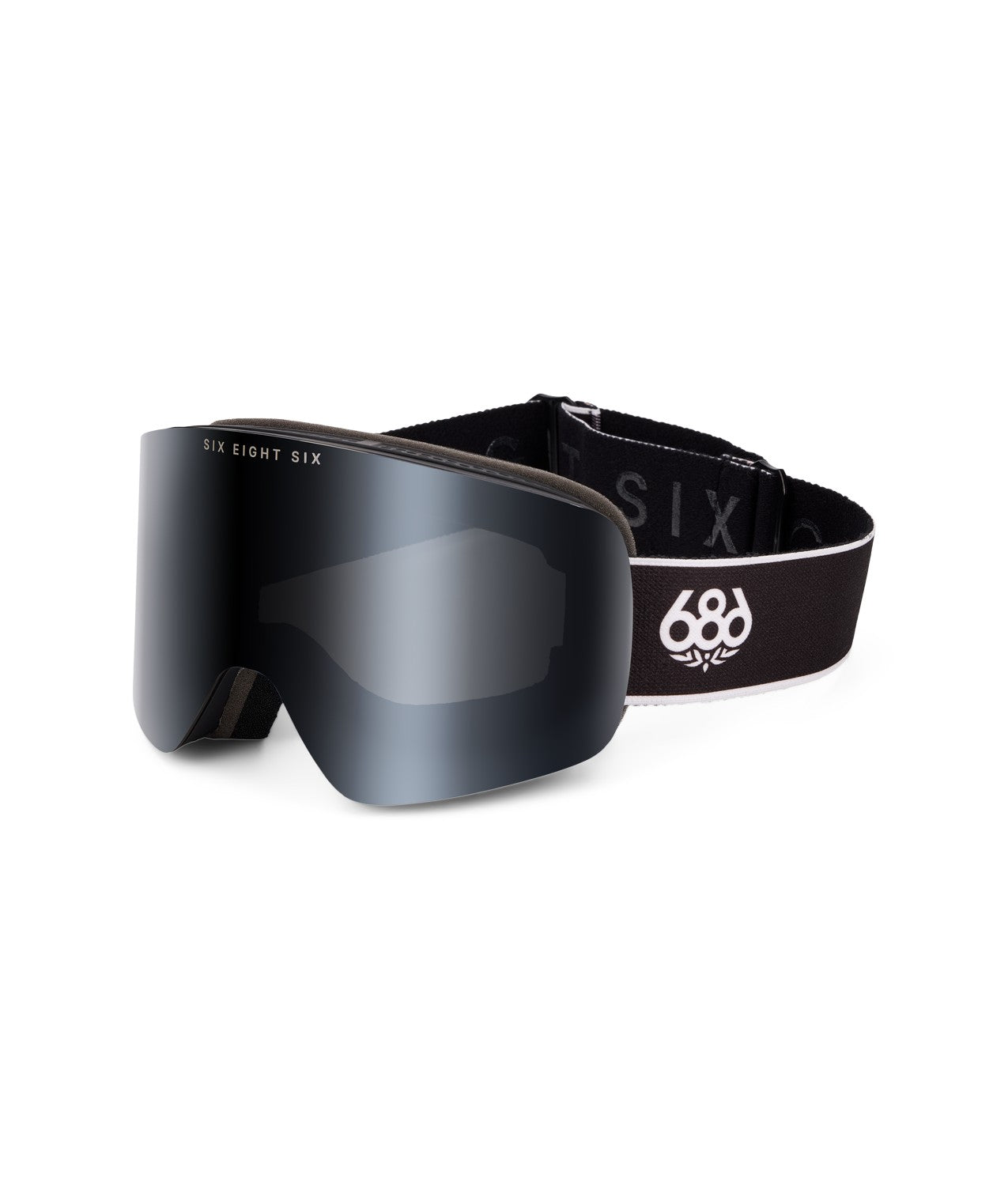 686 Foundation Goggle – Black + Silver Mirror (detail)