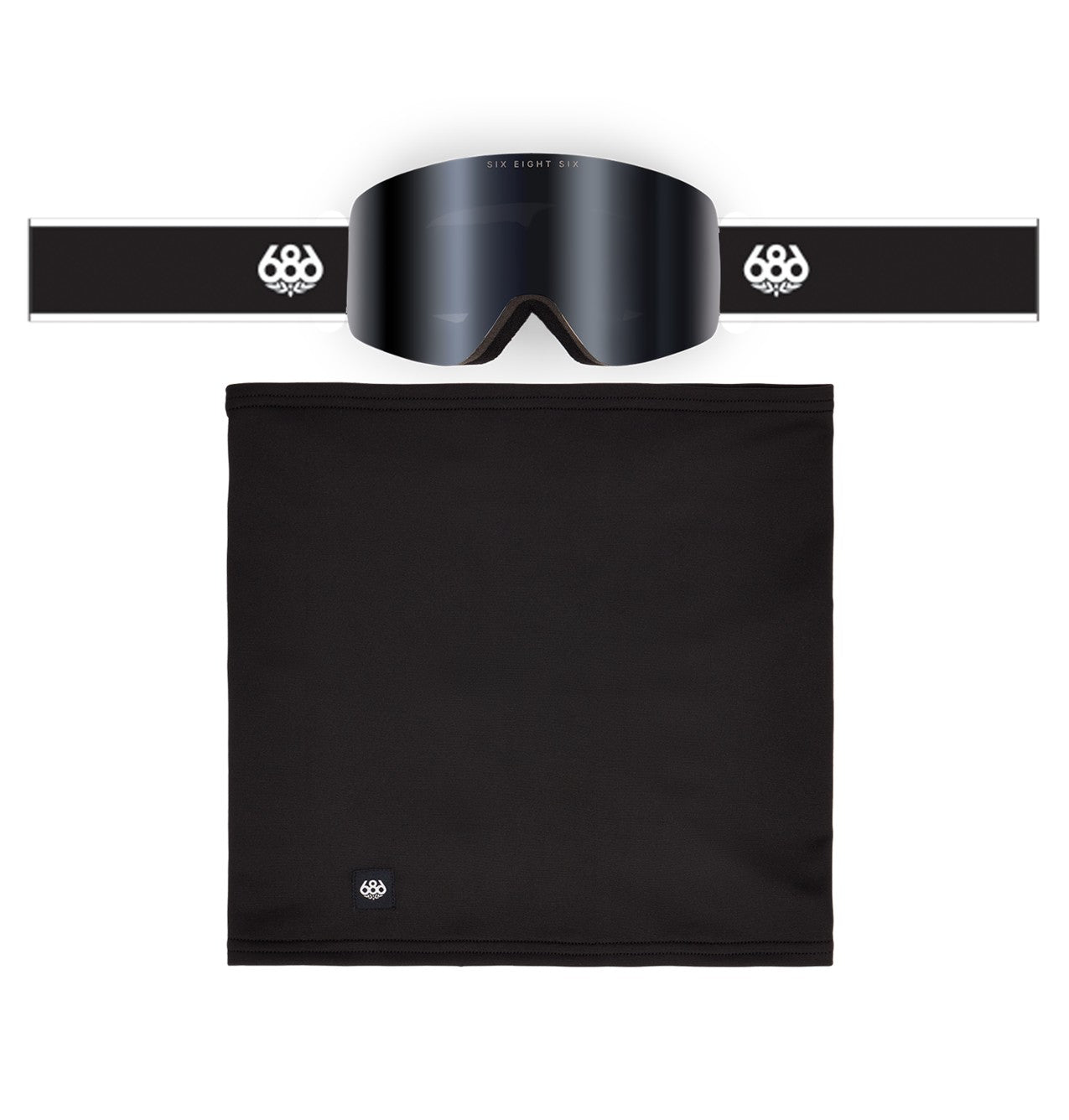 686 Foundation Goggle – Black + Silver Mirror