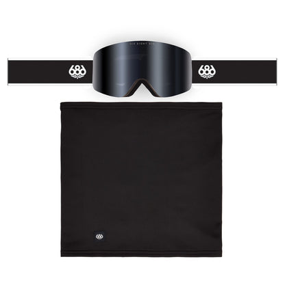 686 Foundation Goggle – Black + Silver Mirror