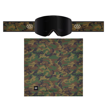 686 Foundation Goggle – Camo + Black Mirror