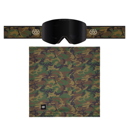 686 Foundation Goggle – Camo + Black Mirror