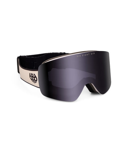686 Foundation Goggle – Limestone + Black Mirror (detail)
