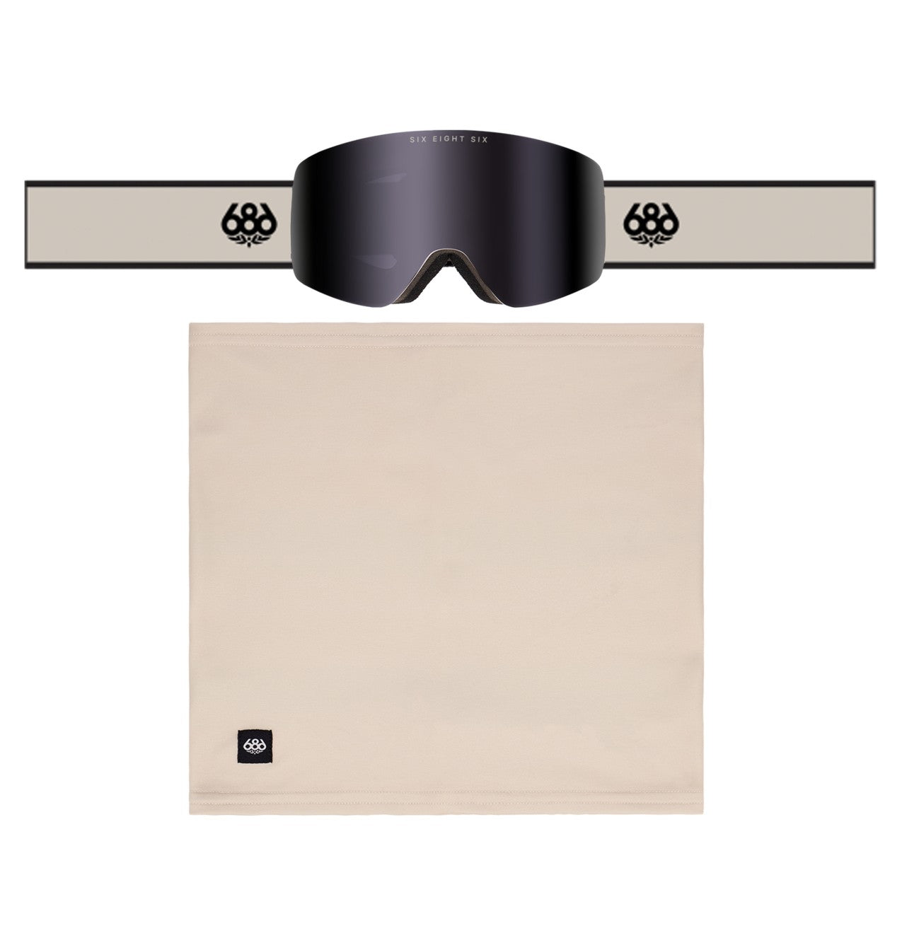 686 Foundation Goggle – Limestone + Black Mirror