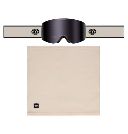 686 Foundation Goggle – Limestone + Black Mirror