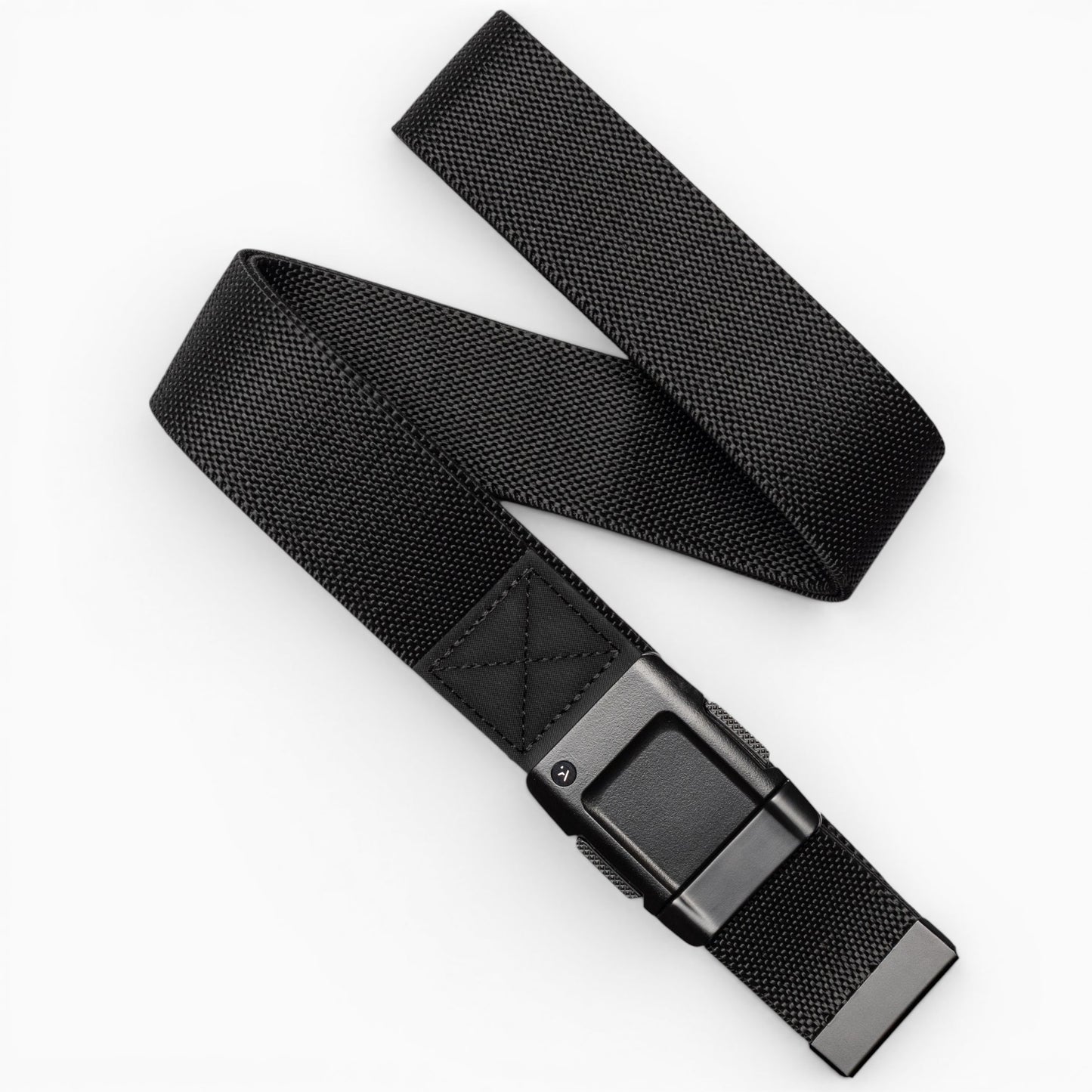 Arcade Motion Belt in Black/Black — full belt with buckle