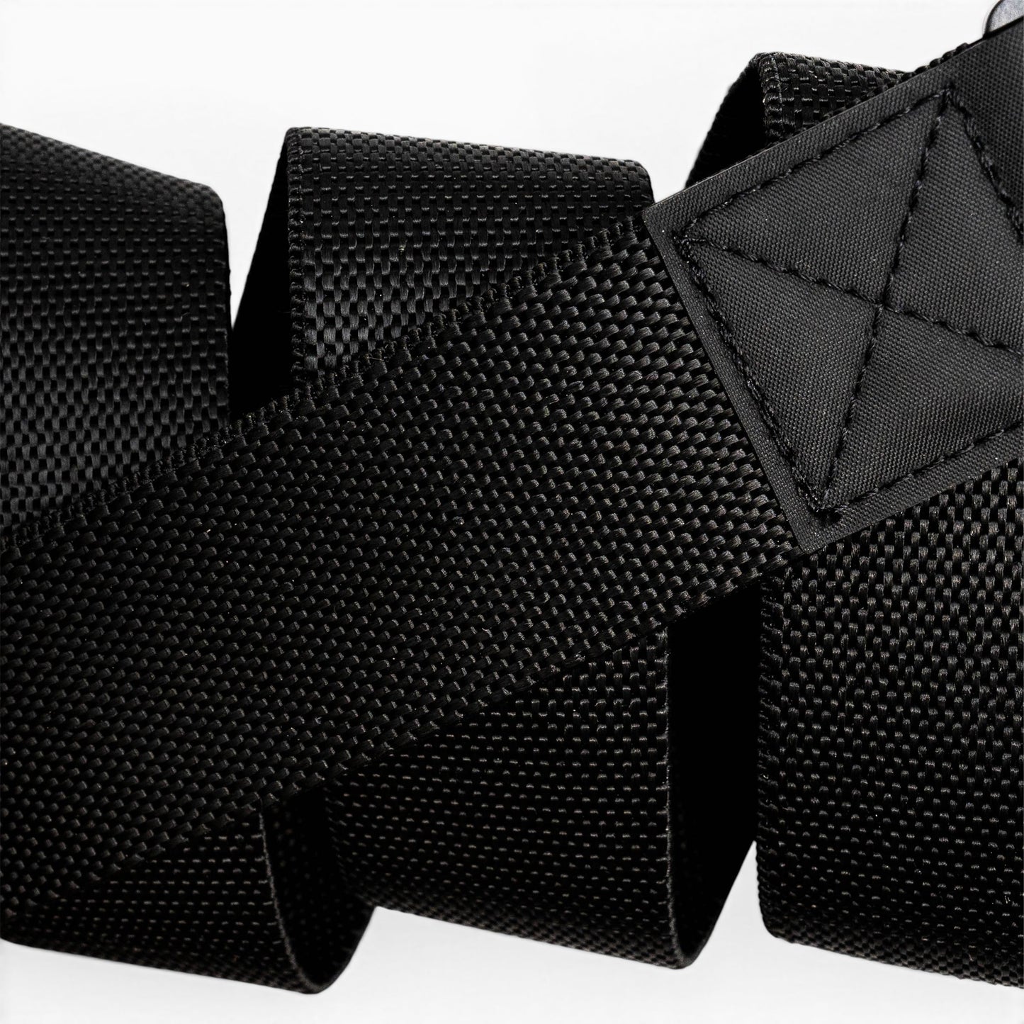 Arcade Motion Belt in Black/Black — webbing texture close-up