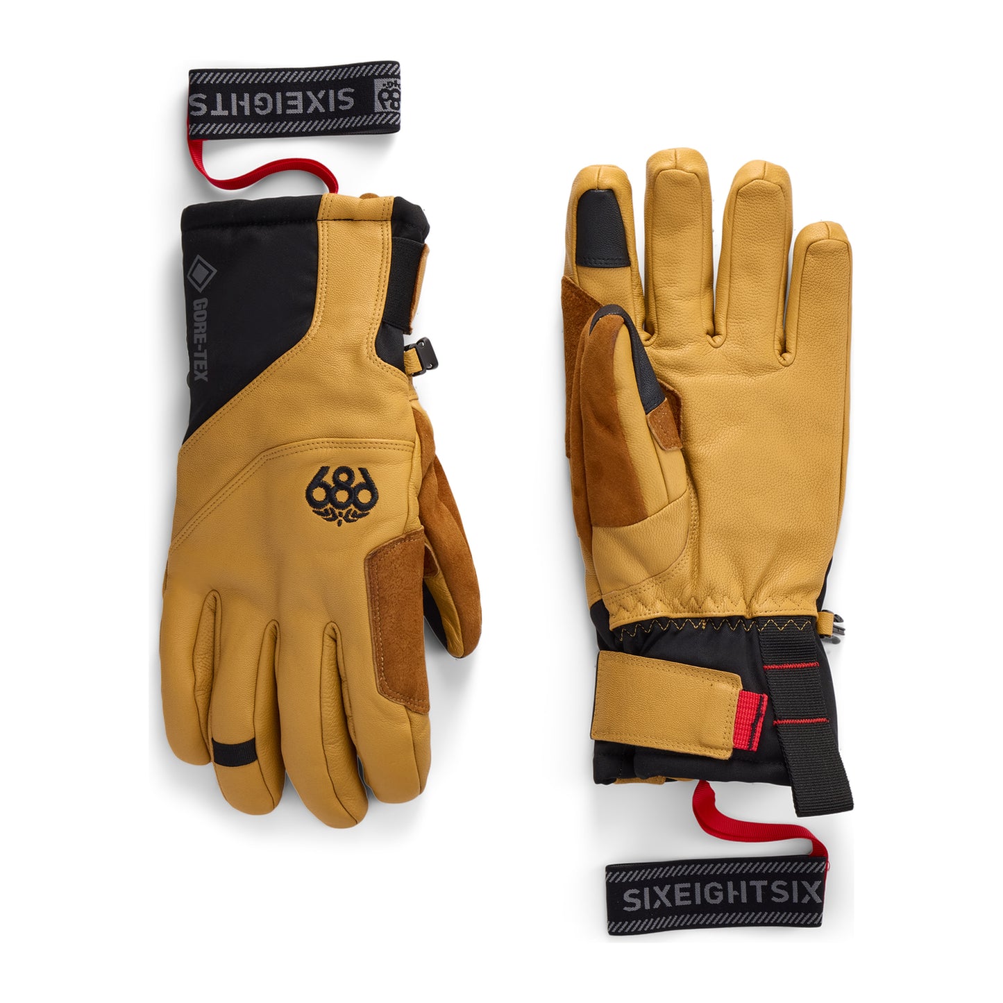 686 Men's GORE-TEX Stronghold™ Leather Glove – Natural – detail