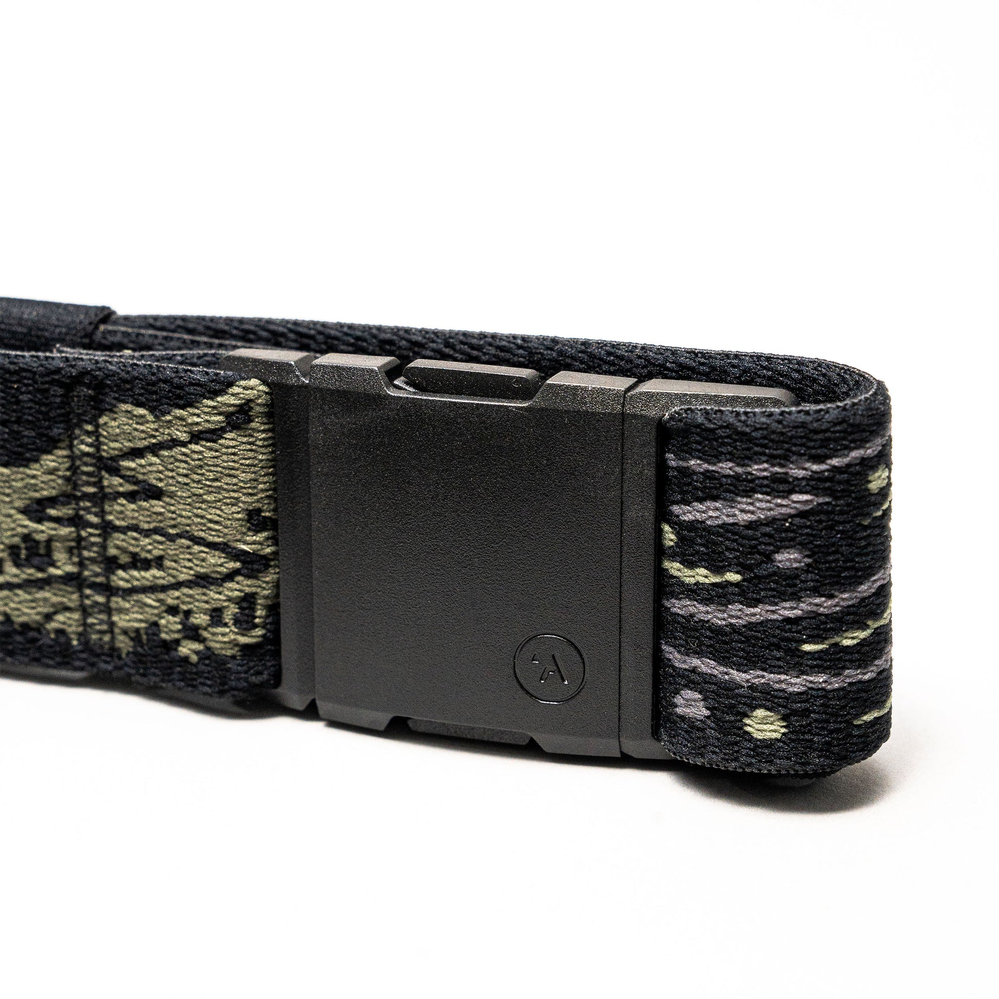 Arcade Out of Range Belt in Ivy Green — buckle, back
