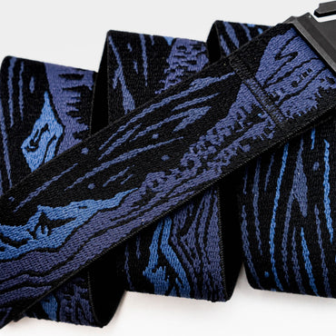 Arcade Out of Range Belt in Navy — webbing texture close-up