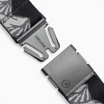 Arcade POW x Joseph Toney Belt in Black/Charcoal — buckle, front