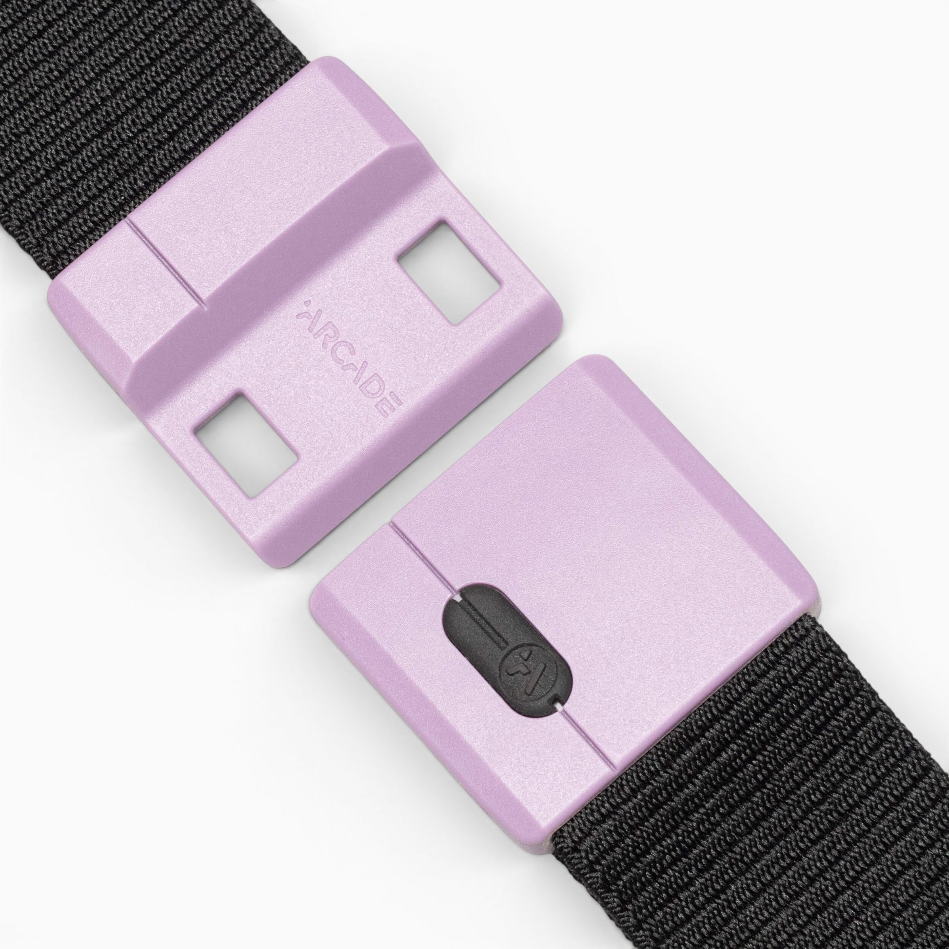 Arcade Polar Mag Belt in Black/Vio — buckle, front