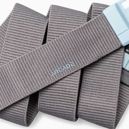 Arcade Polar Mag Belt in Charcoal/Cove — Arcade logo patch