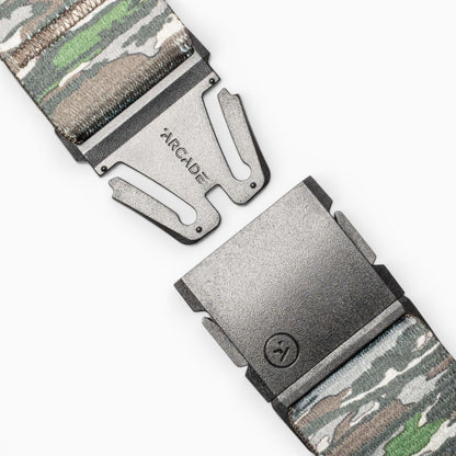 Arcade Realtree Camo Belt in Original — buckle, front