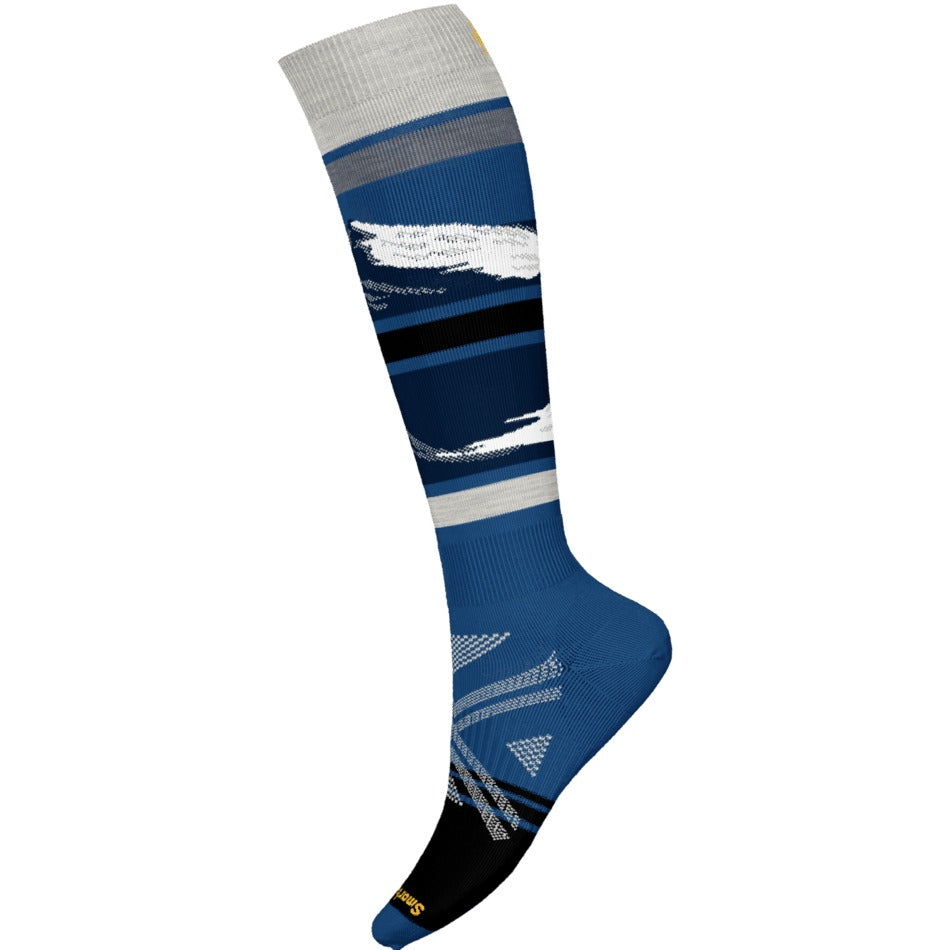 Smartwool Ski Full Cushion Midnight Ski OTC Socks - Laguna Blue