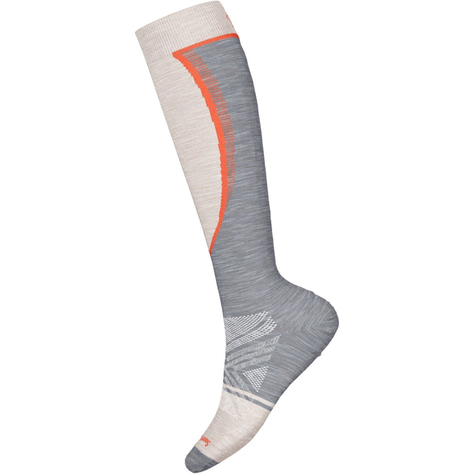 Smartwool Women's Ski Targeted Cushion Extra Stretch OTC Socks - Light Gray
