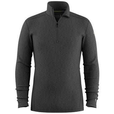 Smartwool Men's Classic Thermal Merino Base Layer 1/4 Zip - Charcoal Heather