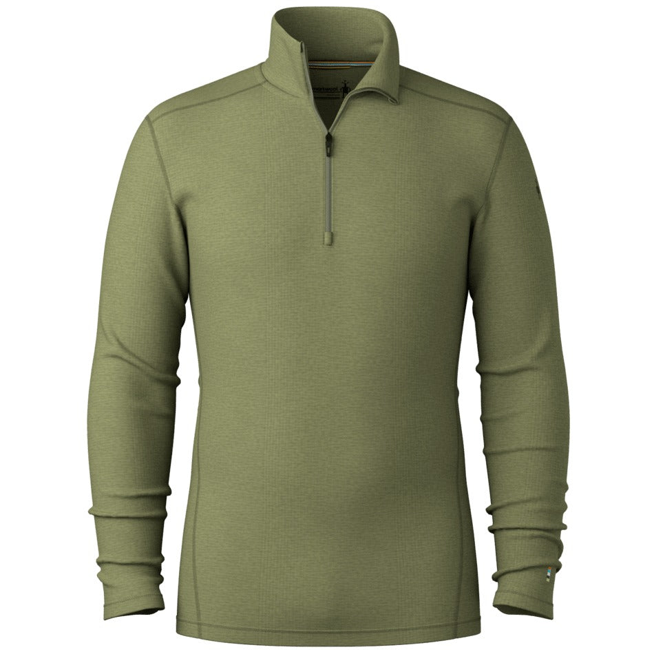 Smartwool Men's Classic Thermal Merino Base Layer 1/4 Zip - Winter Moss Heather