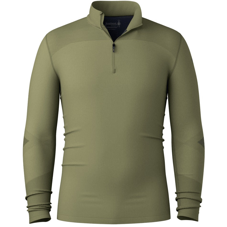 Smartwool Men's Intraknit Thermal Merino Base Layer 1/4 Zip - Winter Moss