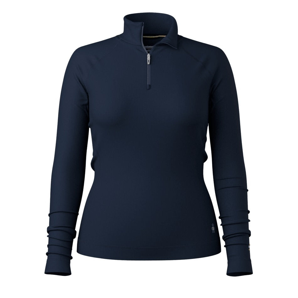 Smartwool Women's Classic Thermal Merino Base Layer 1/4 Zip - Deep Navy