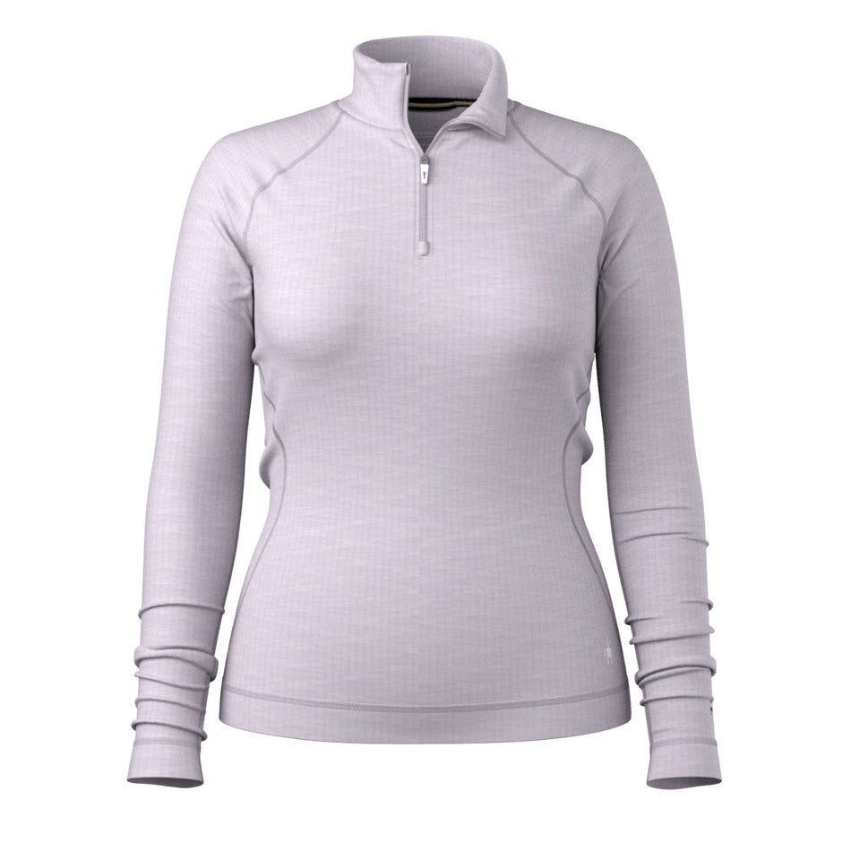 Smartwool Women's Classic Thermal Merino Base Layer 1/4 Zip - Lavender Sky Heather