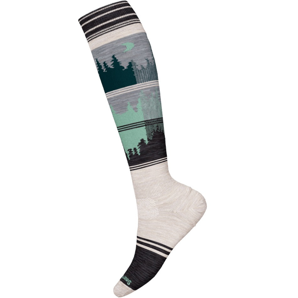 Smartwool Women's Snowboard Full Cushion Twilight Vista OTC Socks - Moonbeam