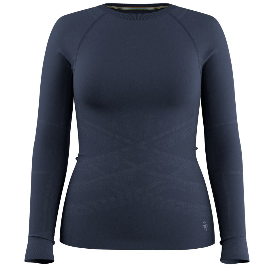 Smartwool Women's Intraknit All-Season Merino Base Layer Crew - Deep Navy