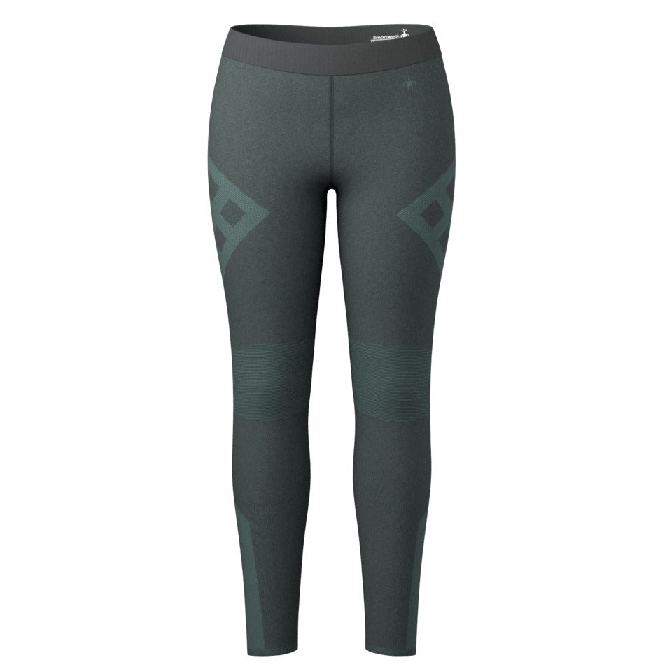 Smartwool Women's Intraknit Thermal Merino Base Layer Bottom - Charcoal-dusty Teal