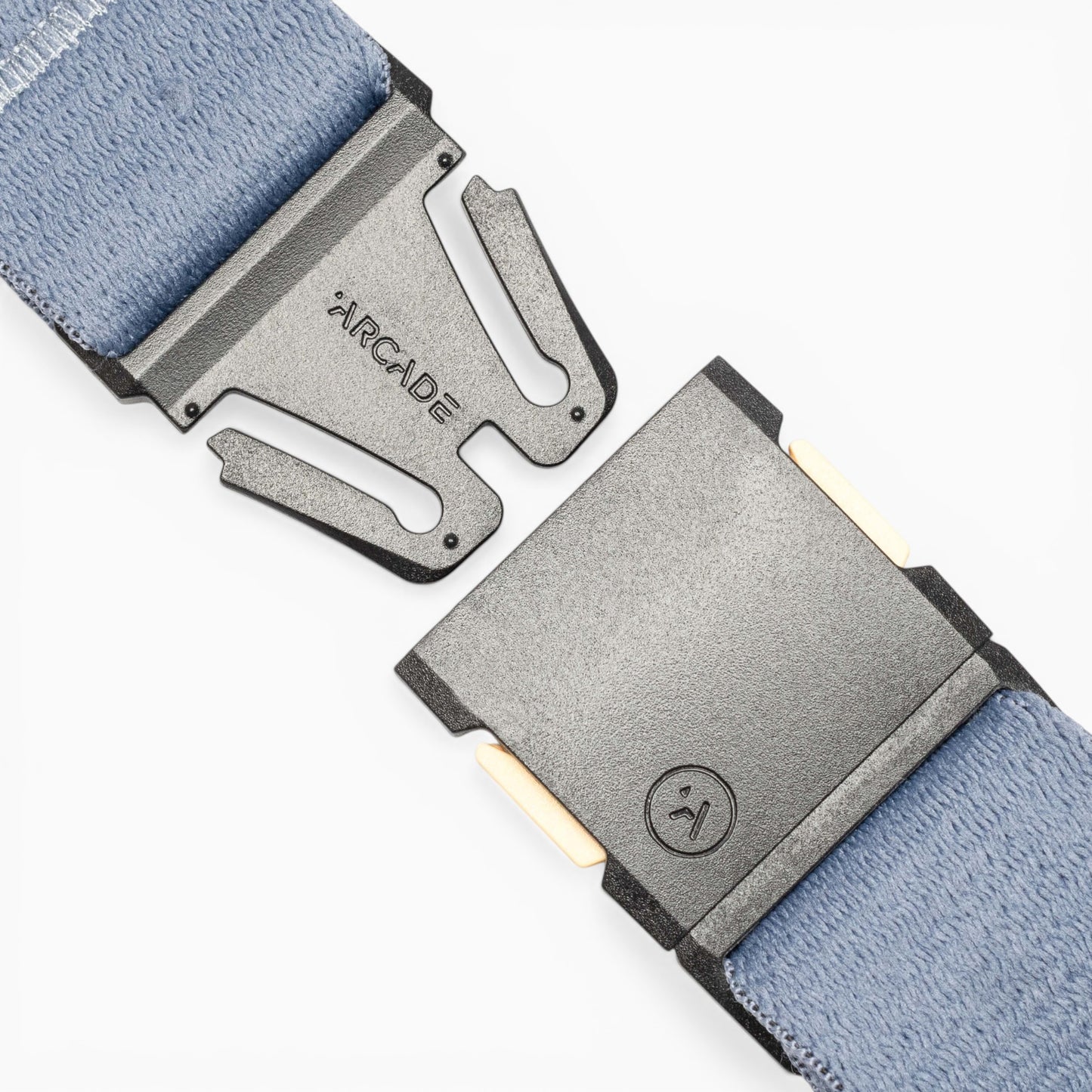 Arcade Save the Waves Belt in Sky — buckle, front