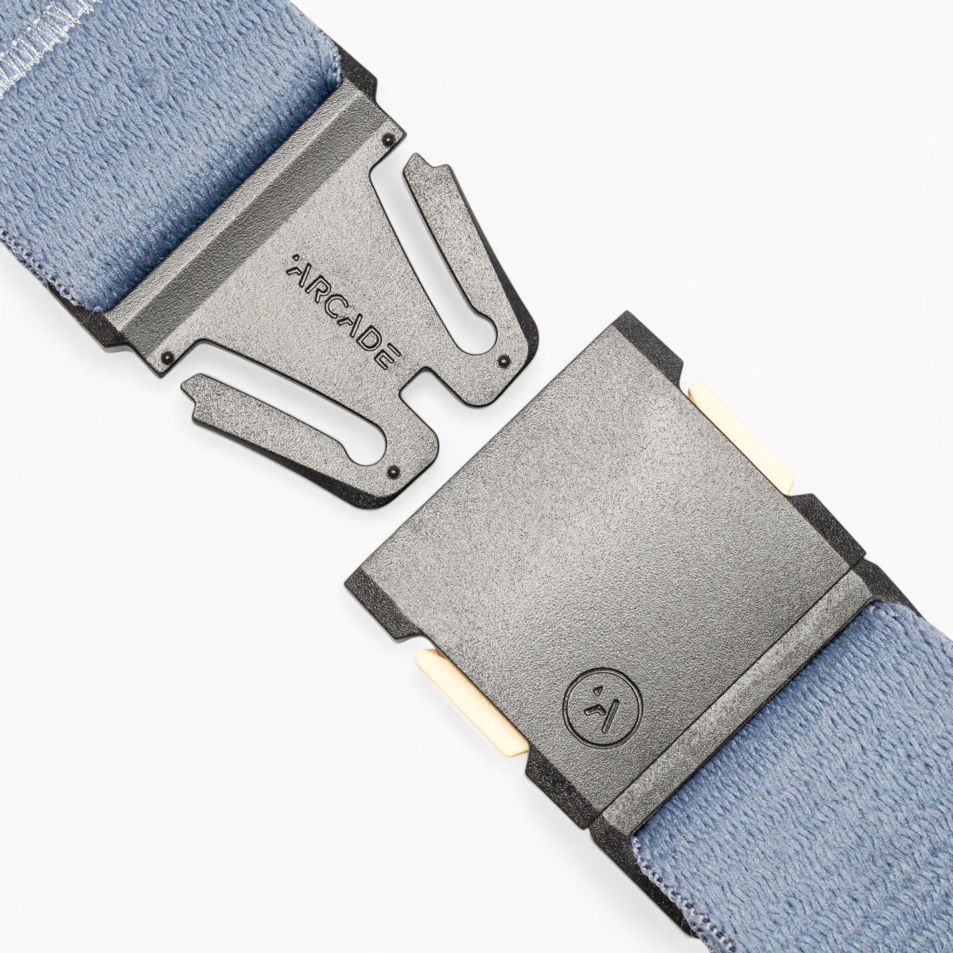 Arcade Save the Waves Belt in Sky — buckle, front