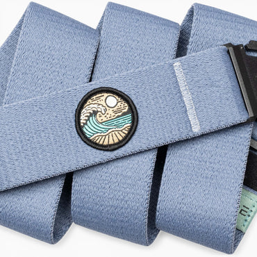 Arcade Save the Waves Belt in Sky — Arcade logo patch