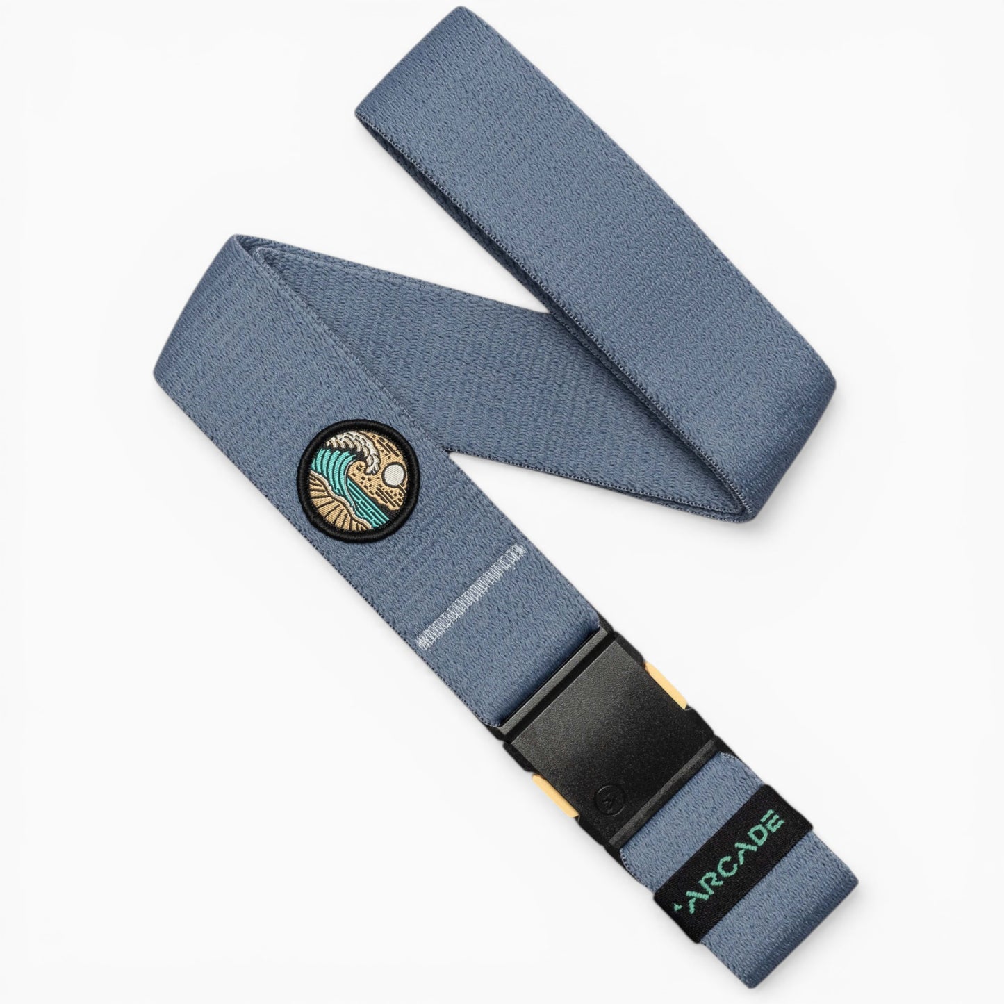 Arcade Save the Waves Belt in Sky — full belt with buckle