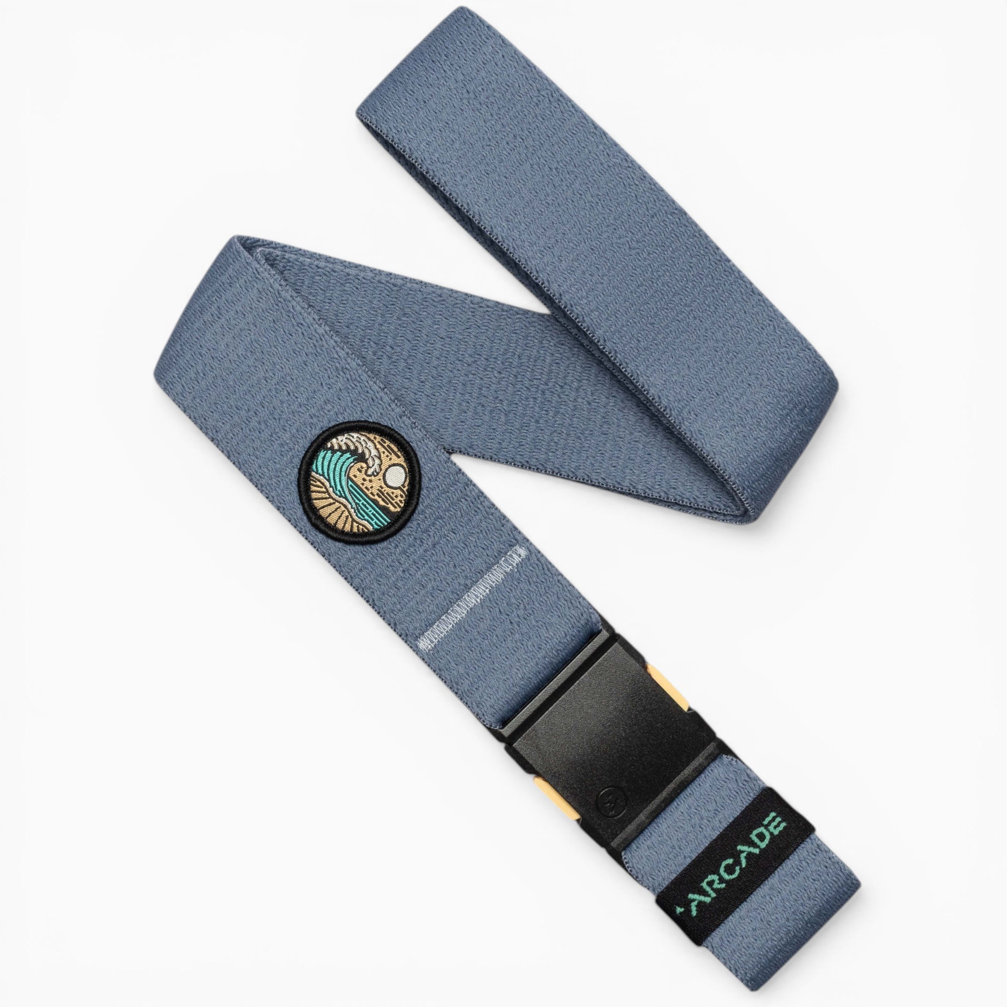 Arcade Save the Waves Belt in Sky — full belt with buckle